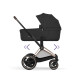 Універсальна коляска 2 в 1 Cybex ePriam 2 в 1 RG Sepia Black