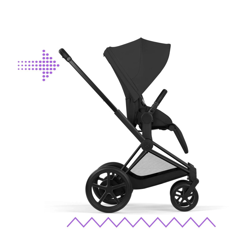 Універсальна коляска 2 в 1 Cybex ePriam 2 в 1 BLK Sepia Black