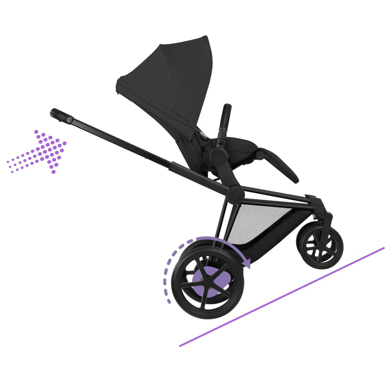 Універсальна коляска 2 в 1 Cybex ePriam 2 в 1 BLK Sepia Black