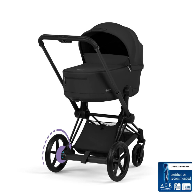 Універсальна коляска 2 в 1 Cybex ePriam 2 в 1 BLK Sepia Black
