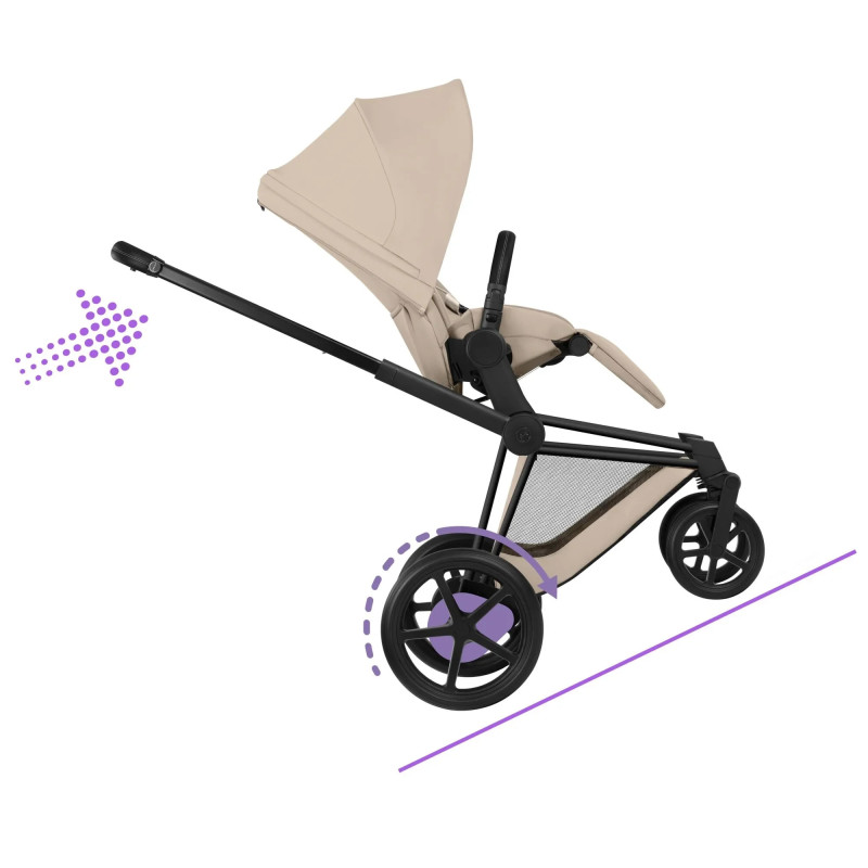 Універсальна коляска 2 в 1 Cybex ePriam 2 в 1 BLK Cozy Beige