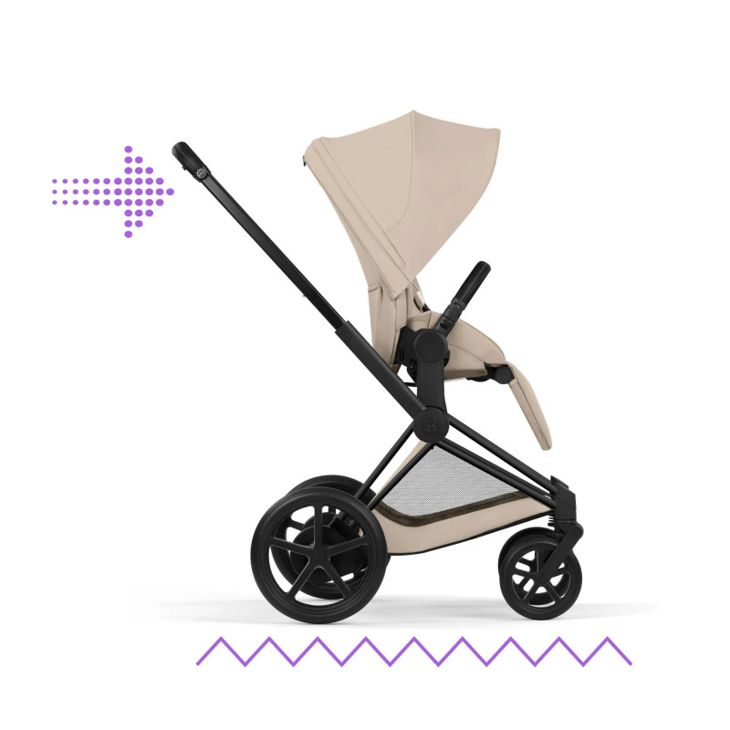 Універсальна коляска 2 в 1 Cybex ePriam 2 в 1 BLK Cozy Beige
