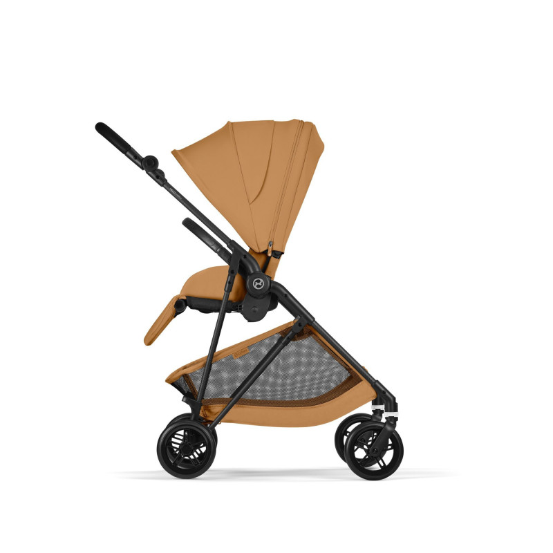 Прогулянкова коляска Cybex Melio Carbon Cinnamon Yellow