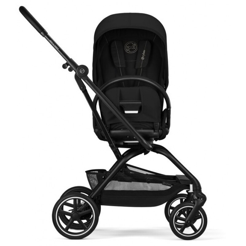 Прогулянкова коляска Cybex Eezy S Twist+ 2 BLK Magic Black (з бампером)