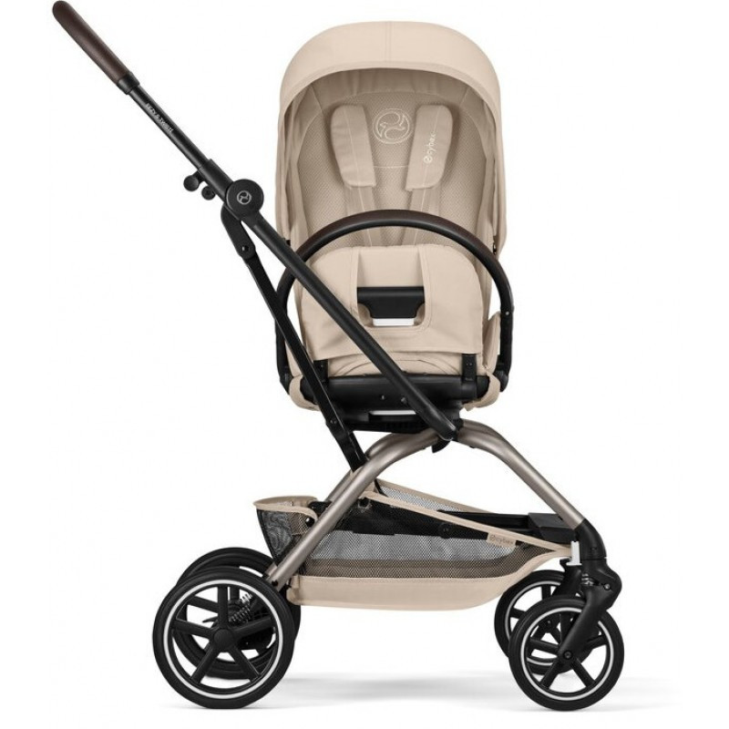Прогулянкова коляска Cybex Eezy S Twist+ 2 TPE Almond Beige (з бампером)