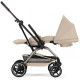 Прогулянкова коляска Cybex Eezy S Twist+ 2 TPE Almond Beige (з бампером)