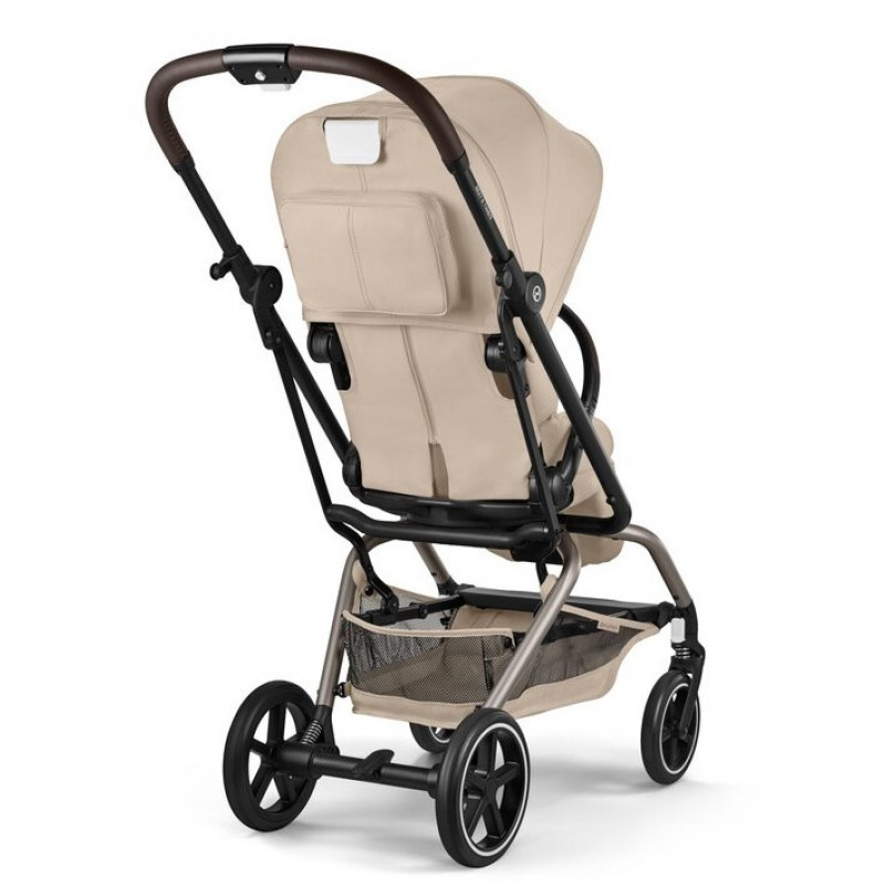 Прогулянкова коляска Cybex Eezy S Twist+ 2 TPE Almond Beige (з бампером)