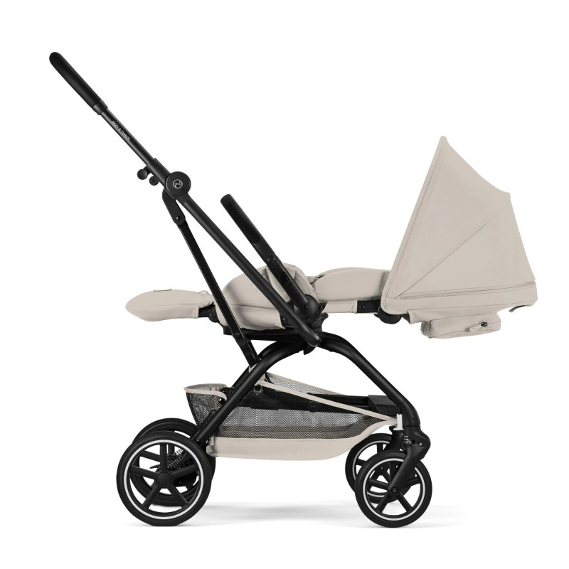 Прогулянкова коляска Cybex Eezy S Twist+ 2 BLK Dune Grey (з бампером)