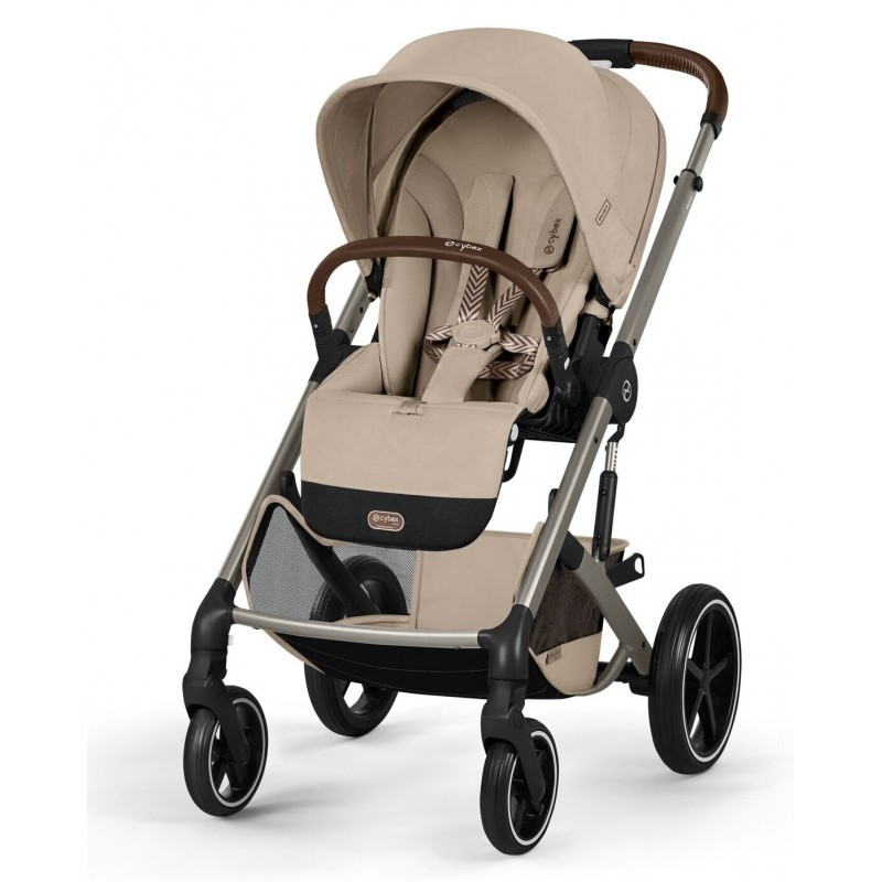 Прогулянкова коляска Cybex Balios S Lux TPE Almond Beige (з бампером)