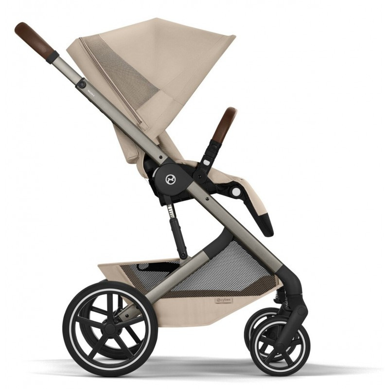 Прогулянкова коляска Cybex Balios S Lux TPE Almond Beige (з бампером)