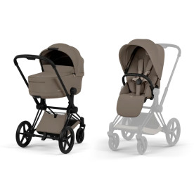 Універсальна коляска 2 в 1 Cybex Priam 2 в 1 BLK Coconut Brown