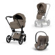 Універсальна коляска 2 в 1 Cybex Priam 2 в 1 BLK Coconut Brown