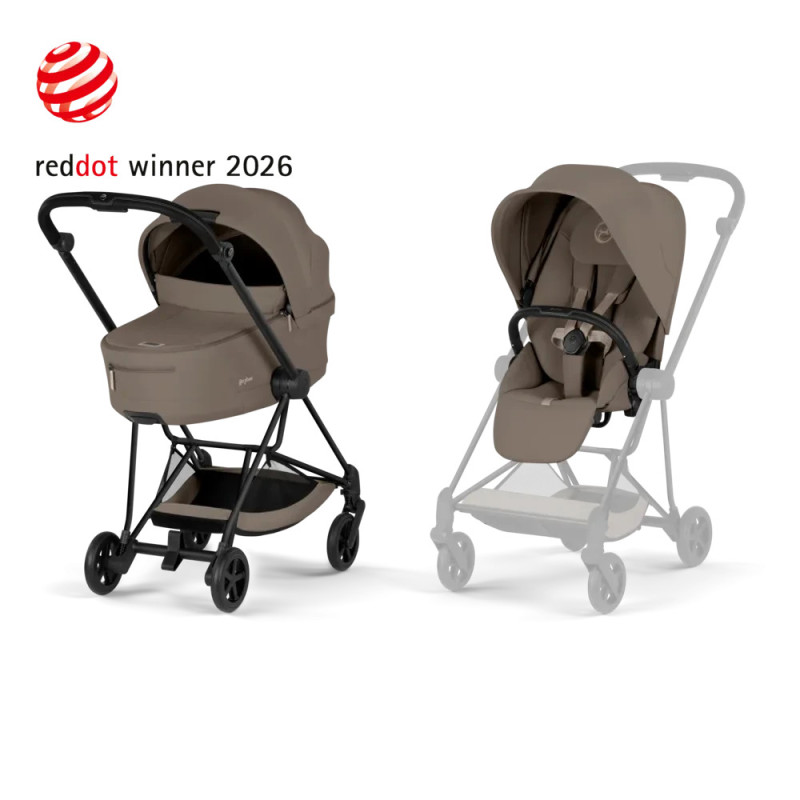 Універсальна коляска 2 в 1 Cybex Mios 2 в 1 BLK Coconut Brown