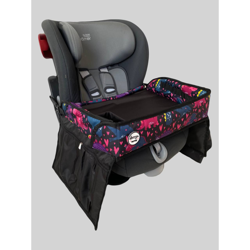 Автостолик Діно рожеві Decoza Moms AST-OP015