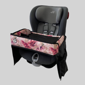Автостолик Квіти на бежевому Decoza Moms AST-ОР032