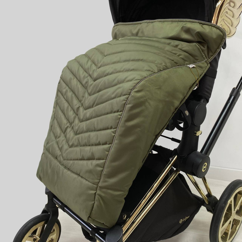 Універсальний чохол на ніжки у коляску Болотний оксфорд Decoza Moms chekhol-O067