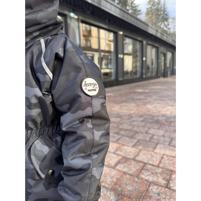 Демісезонний комбінезон Чорний камуфляж Decoza Moms demik104110-OP306-pl016 104-110 см