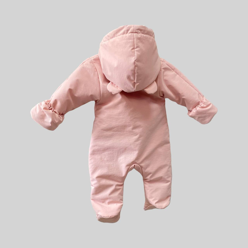 Демісезонний комбінезон з закритими ніжками Пудра Decoza Moms demiskombn912-pm003 74-80