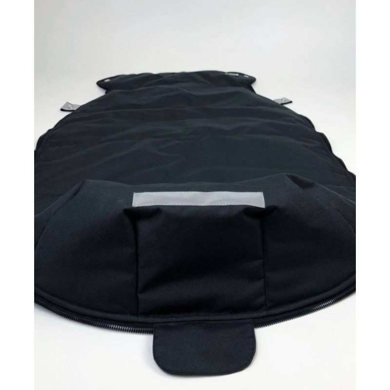 Демісезонна кришка до футмуфу Чорний оксфорд Decoza Moms DemKr120-O072-pl016 120х47