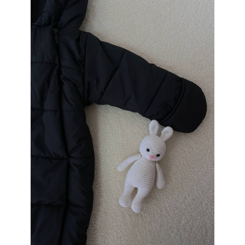 Демісезонний комбінезон з закритими ніжками Canada Чорний Decoza Moms demslip69-OK072 68-74