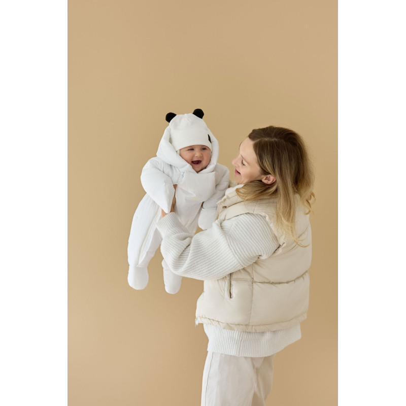 Демісезонний комбінезон з закритими ніжками Canada Білий Decoza Moms demslip912-OK008 74-80