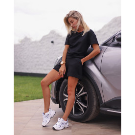 Літній костюм футболка з шортами Чорний Decoza moms FHxl-LAK02