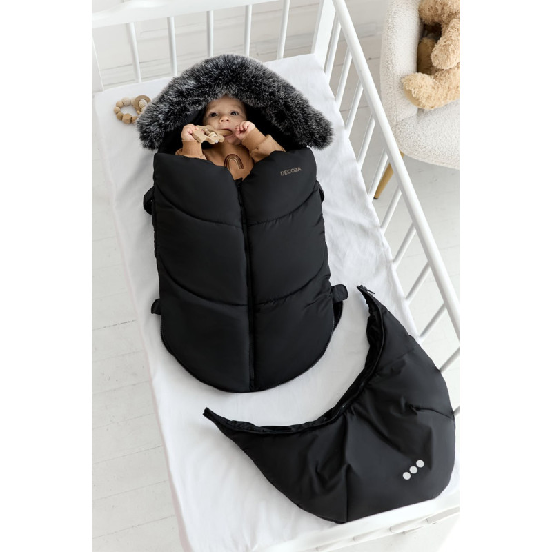 Зимовий конверт трансформер ЗростайКа Чорний Decoza Moms FMt-OK072 100х48 см