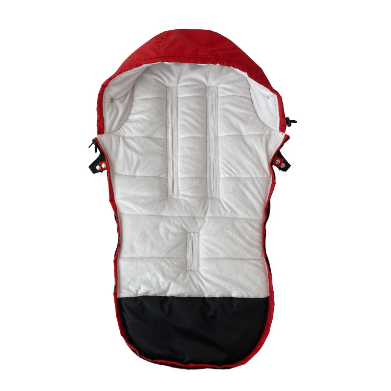 Зимовий футмуф у візок Теплик Червоний оксфорд Decoza Moms futmuf100-О063-pl07 100х47 см
