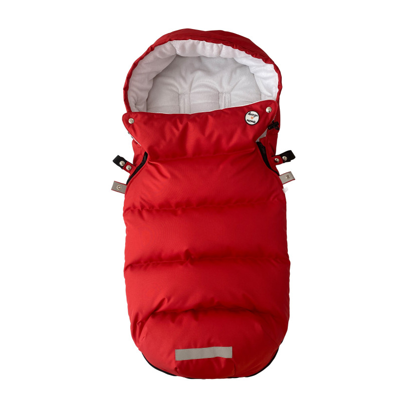 Зимовий футмуф у візок Теплик Червоний оксфорд Decoza Moms futmuf100-О063-pl07 100х47 см
