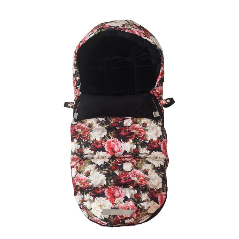 Зимовий футмуф на візок Теплик Піони Decoza Moms futmuf100-OP013-pl016 100х47 см