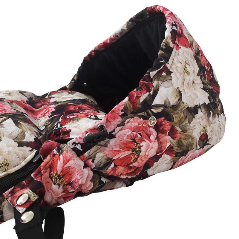 Зимовий футмуф на візок Теплик Піони Decoza Moms futmuf100-OP013-pl016 100х47 см