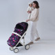 Зимовий футмуф у візок Теплик Діно рожеві Decoza Moms futmuf100-OP015-pl016 100х47 см