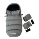 Зимовий футмуф у візок Теплик Темно сірий меланж Decoza Moms futmuf100-OP100-pl016 100х47 см