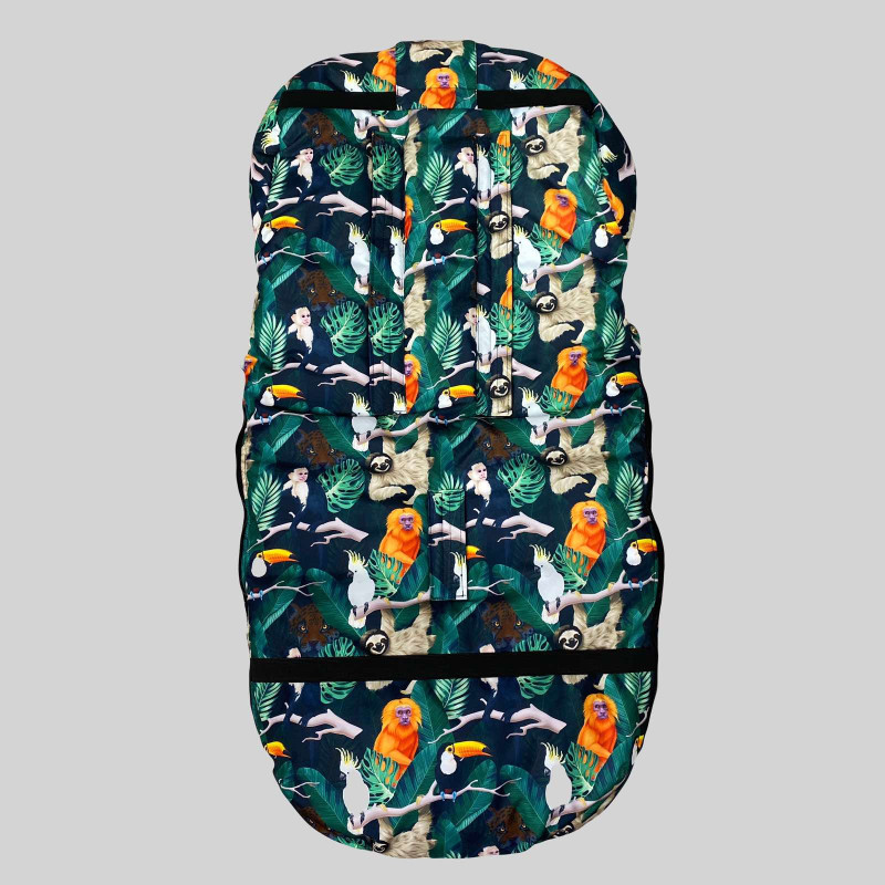 Зимовий футмуф на візок Теплик Джунглі Decoza Moms futmuf100-OP122-pl017 100х47 см