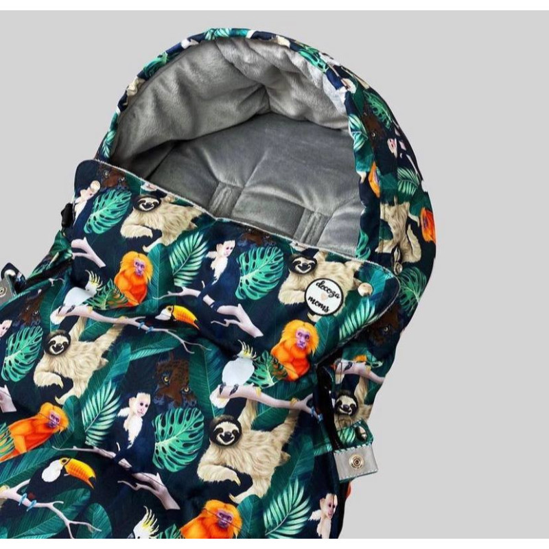 Зимовий футмуф на візок Теплик Джунглі Decoza Moms futmuf100-OP122-pl017 100х47 см