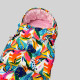 Зимовий футмуф на коляску Теплик Листя кольорове Decoza Moms futmuf100-OP128-pl004 100х47 см