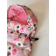 Зимовий футмуф у візок Теплик Анемони і кораловий плюш Decoza Moms futmuf100-Op307-pl003 100х47 см