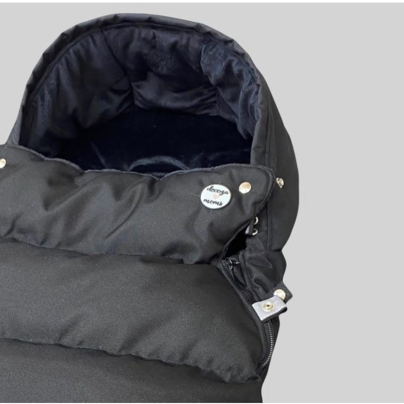 Демісезонний футмуф на коляску Чорний оксфорд Decoza Moms futmuf100d-O072-pl016 100х47