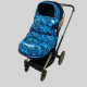 Демісезонний футмуф на коляску Синє листя Decoza Moms futmuf100d-OP121-pl016 100х47