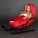 Зимовий футмуф у візок Теплик Червоний оксфорд Decoza Moms futmuf120-О063-pl07 120х47 см