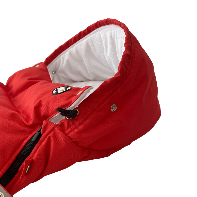 Зимовий футмуф у візок Теплик Червоний оксфорд Decoza Moms futmuf120-О063-pl07 120х47 см