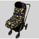 Зимовий футмуф у візок Теплик Діно жовті Decoza Moms futmuf120-OP001-pl016 120х47 см