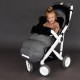 Зимовий футмуф у візок Теплик Темно сірий меланж Decoza Moms futmuf120-OP100-pl016 120х47 см