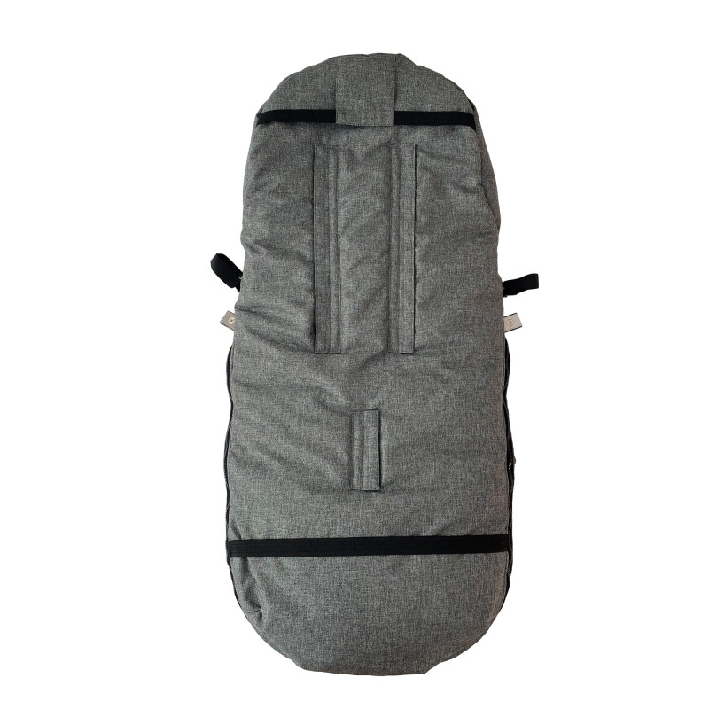 Зимовий футмуф у візок Теплик Темно сірий меланж Decoza Moms futmuf120-OP100-pl016 120х47 см