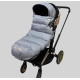 Зимовий футмуф на коляску Теплик Світло сірий меланж Decoza Moms futmuf120-OP101-pl016 120х47 см