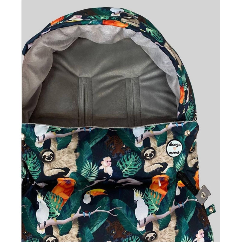 Зимовий футмуф на візок Теплик Джунглі Decoza Moms futmuf120-OP122-pl017 120х47 см