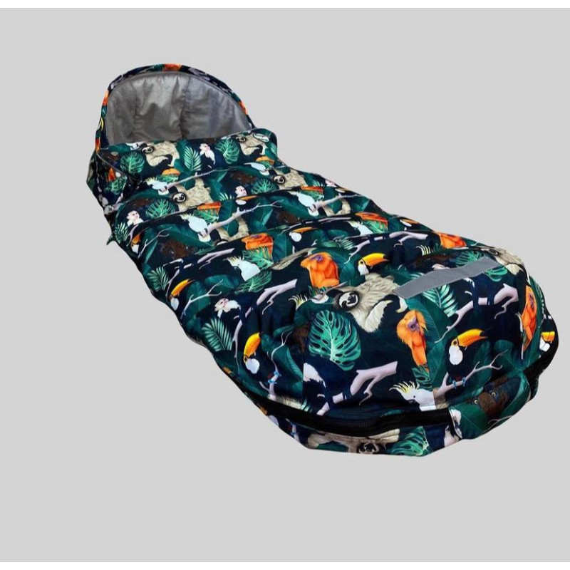 Зимовий футмуф на візок Теплик Джунглі Decoza Moms futmuf120-OP122-pl017 120х47 см