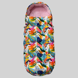 Зимовий футмуф на коляску Теплик Листя кольорове Decoza Moms futmuf120-OP128-pl004 120х47 см