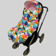 Зимовий футмуф на коляску Теплик Листя кольорове Decoza Moms futmuf120-OP128-pl004 120х47 см