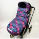 Демісезонний футмуф у візок Діно рожеві Decoza Moms futmuf120d-OP015-pl016 120х47